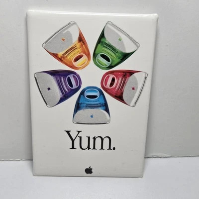 Broche promocional vintage Apple Computer Yum colorido  - Imagem 1 de 3
