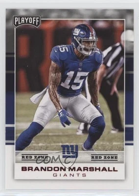 2017 Panini Playoff Red Zone Brandon Marshall #62 - Image 1 of 2