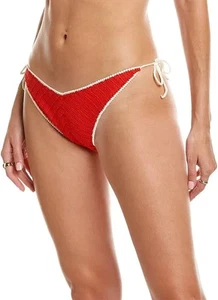 Solid & Striped The Azalea Crochet Bikini Bottom Red & White Measures XS NWOT - Picture 1 of 2