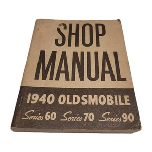 Vintage original 1940 Oldsmobile Series 60,70,90 Shop Manual Nice Shape - Picture 1 of 5