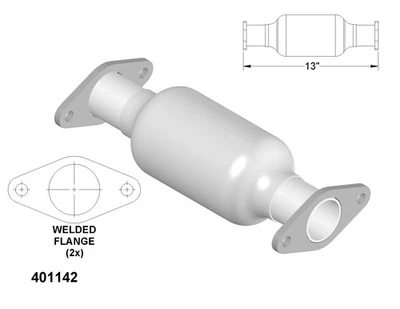 Convertidor catalítico para Kia Spectra 2000-2003 Foto 1 de 2
