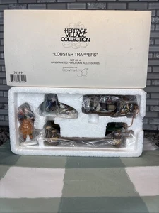 Dept 56 Heritage Village Lobster Trappers #56589 Retired 1995-2000 - Picture 1 of 6