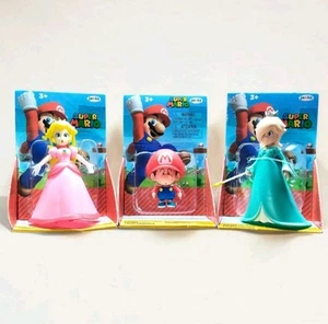 Jakks Pacific Super Mario Baby Mario Princess Peach Rosalina 2.5" Action Figure - Picture 1 of 1