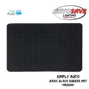 SIMPLY AUTO - Basic Black Rubber Mat ~ 51cm X 36cm ~ (MR5000) **NEW IN STOCK** - Picture 1 of 3