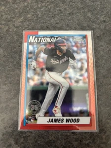 2025 Topps Chrome 35° Anniversario 1990 Rifrattore James Wood #90CB-15 (RC) - Foto 1 di 2