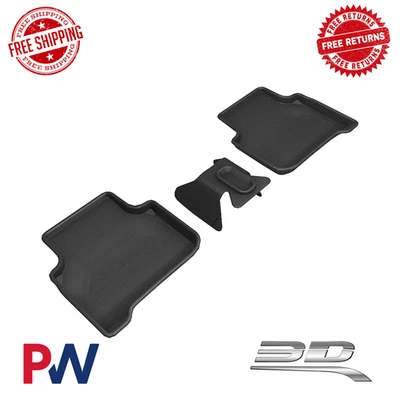 Forro de piso 3D MAXpider ajuste personalizado KAGU para todo tipo de clima segunda fila para Audi Q3 2019-25 Foto 1 de 4