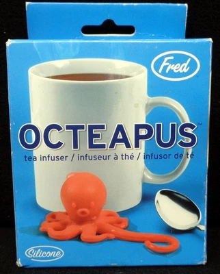 Infusor de té de silicona roja OCTEAPUS (NUEVO) Foto 1 de 4