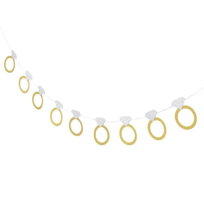 Banner Bridal Shower Paper Backdrop Bachelorette Party Decoration - Image 1 of 4