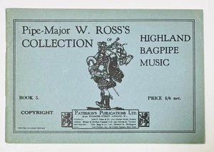Vintage Ross's Collection of Highland Bagpipe Music Book 5 1940 Revised Edition - Picture 1 of 5