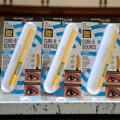 Maybelline 5-PACK Colossal CURL BOUNCE Mascara Waterproof #360 BROWNISH BLACK - Image 1 of 2