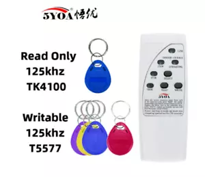 RFID Card Reader/Writer 125KHz Copier/Duplicator ID Tags Programmer EM4305 T5577 - Picture 1 of 1