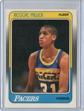 1988 Fleer Reggie Miller #57 Rookie RC HOF QTY AVL 