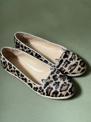 charlotte olympia Leopard Cheetah Cat Pony Hair Loafers Size 37 - Image 1 of 4