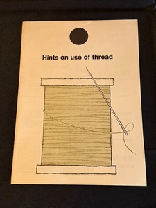 Hints on the Use of Thread Talon 1965 Vintage Brochure - Imagen 1 de 3