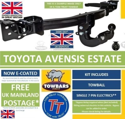 Towbar to fit Toyota Avensis Tourer Estate T27 2009 on  Flange Tow Bar - Image 1 of 4
