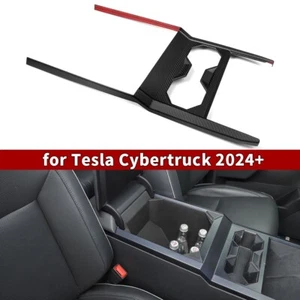 Carbon Wasserbecher-Panel der Mittelkonsole für Tesla Cybertruck Cyberbeast 2024 - Picture 1 of 8