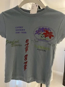 NWT Urban Outfitters Flower Market Short Sleeve Baby T-Shirt Women's S - Picture 1 of 2