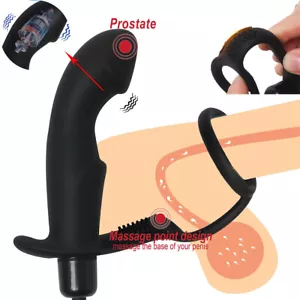 Prostata Massager Vibrator Anal Butt Plug Penis Ring Dildo Sexspielzeug Männer - Bild 1 von 20