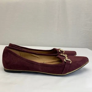 Report Womens Slip On red burgundy Casual Shoes Size 8 - Picture 1 of 8