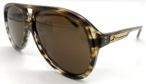 GUCCI GG1286S 003 - Havana Brown Men's Medium Sunglasses - 59-12 145 M - Picture 1 of 11
