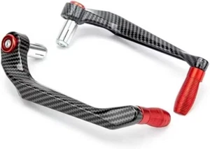 Paraleve Moto Carbon Look Universali 22mm per Freno e Frizione in Alluminio CNC - Foto 1 di 6