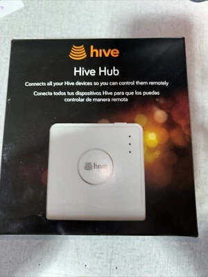 Hive HUB30120016 Smart Home Hub Thermostat - White New Factory Sealed In Box - Image 1 of 4