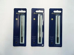 3 x Waterman schwarze feine Tintenrollerminen - neu - Bild 1 von 1