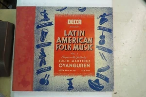 Julio Martinez Oyanguren - DECCA 186 - Latin American Folk Music - 3X78 RPM - Picture 1 of 14