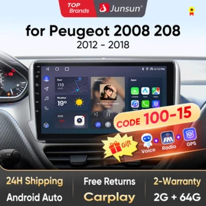 Radio Coche "100-15" Para Peugeot 2008/208 2013-2017 Android 64G Navi Carplay - Imagen 1 de 11