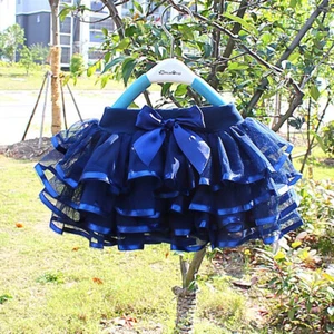 Baby Girls Ruffled Gauze Skirts Tutu Layers Bow Dresses Children Dance Skirt - Picture 1 of 25
