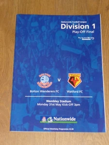 1999 Division 1 Play Off Final @ Wembley*BOLTON WANDERERS v WATFORD**31st May 99 - Picture 1 of 2