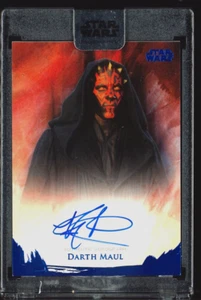 2018 Star Wars Stellar Signatures Ray Park as Darth Maul OnCard Auto 16/25 Blue - Picture 1 of 2