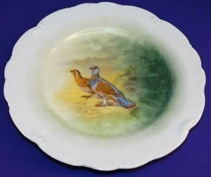 VINTAGE 1920 LRL LAZEYRAS ROSENFELD & LEHMAN GAME BIRD PLATE LIMOGES FRANCE - Bild 1 von 4