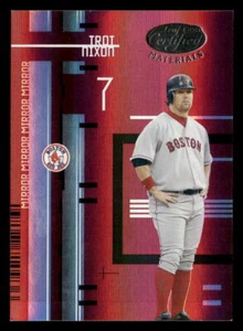 2005 Leaf Certified Materials #57 Trot Nixon Mirror Red #/100 - Picture 1 of 2