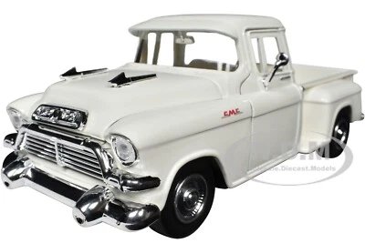 1957 GMC BLUE CHIP PICKUP WHITE 1/24 DIECAST MODEL CAR BY MOTORMAX 79383 - Image 1 of 4