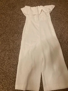 Aritzia Babaton Altimira Flatter Overall Damen 00 weiß trägerlos cropped Zip - Bild 1 von 3
