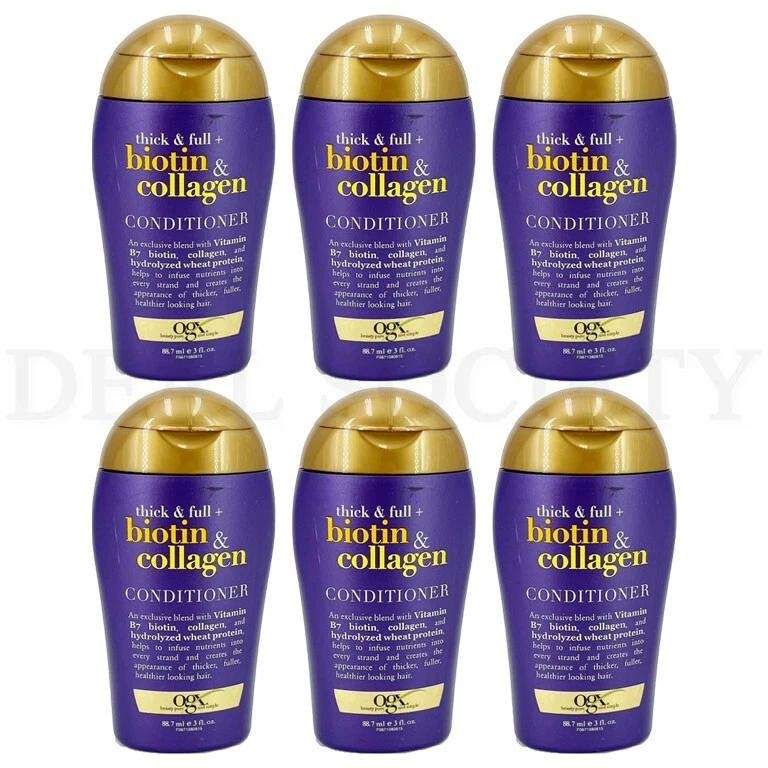 OGX Thick & Full + Biotin & Collagen Conditioner 3 Ounce - Lot of 6 - Image 1 of 2