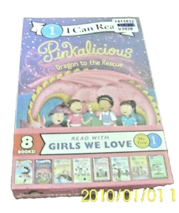 I-Can-Read-Books-Pinkalicvious-Dragon Rescue-NEW-Set 8 Pack-:Level 1 - Picture 1 of 3