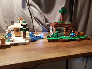 Lego Minecraft 21120 y 21115 paquete, 85 - 90% completo, como nuevo, sin caja, sin manual - Imagen 1 de 8