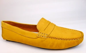 Massimo Matteo Penny Keeper Loafer, Women's Shoes Size 10.0 M, Amarelo Suede NEW - Picture 1 of 13