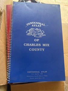 Centenario Atlante di Charles Mix County South Dakota Storia Foto Pubblicità Mappe - Foto 1 di 5