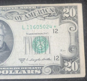 1950D $20 Federal Reserve Star Note - San Francisco - Picture 1 of 8