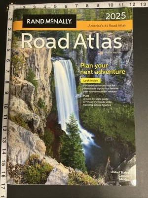 Rand McNally 2025 Road Atlas United States Canada Mexico Travel Maps Guide New Foto 1 de 3