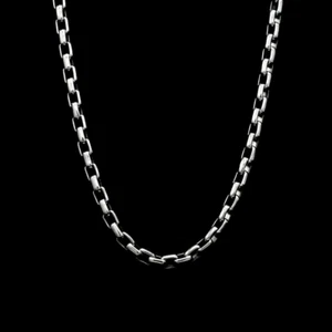 Cadena de diseñador para hombre 3,75 mm 950 platino 22 pulgadas 52 gramos - Imagen 1 de 5