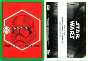 2019 STAR WARS THE RISE OF SKYWALKER CRUSH THE RESISTANCE CR-1 GREEN 168/299 - Picture 1 of 1