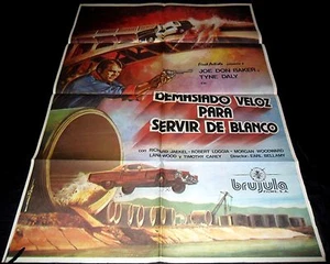 1977 Speedtrap ORIGINAL SPAIN POSTER 70S Drive-In ICONIC CAR CRASH AMAZING ART - Imagen 1 de 1