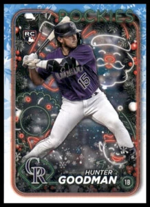 2024 Topps Holiday Hunter Goodman Rookie RC #H178 Colorado Rockies - Picture 1 of 2