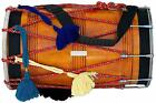 Indien Musical Punjab Bhangra Dhol, Mangue Bois Musical Instrument Avec Sac