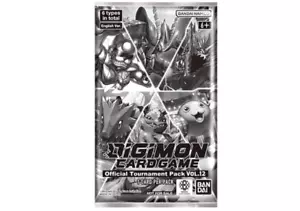 Official Tournament Pack Vol.12 - Digimon Promotion Cards (D-PR) Sealed Pack - Picture 1 of 7