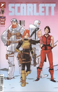 SCARLETT #1 SEGUNDA IMPRESIÓN CUBIERTA C MARCO FERRARI & LEE LOUGHRIDGE EQUIPO TIRO VARIAN - Imagen 1 de 1